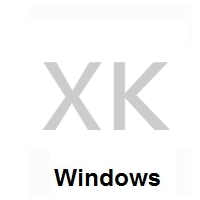 Flag of Kosovo on Microsoft Windows