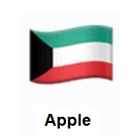 Flag of Kuwait on Apple iOS