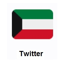 Flag of Kuwait on Twitter Twemoji