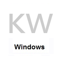 Flag of Kuwait on Microsoft Windows