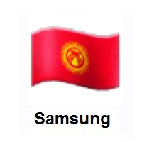 Flag of Kyrgyzstan on Samsung