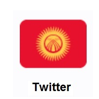 Flag of Kyrgyzstan on Twitter Twemoji