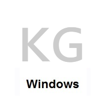 Flag of Kyrgyzstan on Microsoft Windows