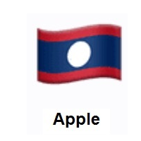 Flag of Laos on Apple iOS