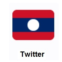 Flag of Laos on Twitter Twemoji