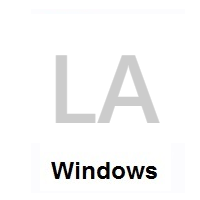 Flag of Laos on Microsoft Windows