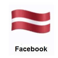 Flag of Latvia on Facebook