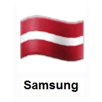 Flag of Latvia on Samsung