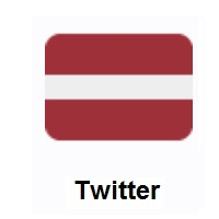 Flag of Latvia on Twitter Twemoji