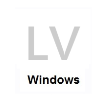 Flag of Latvia on Microsoft Windows