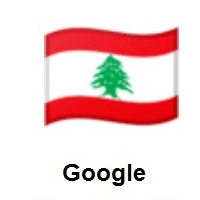 Flag of Lebanon on Google Android