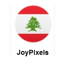 Flag of Lebanon on JoyPixels