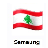 Flag of Lebanon on Samsung