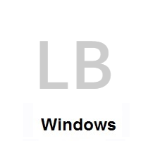 Flag of Lebanon on Microsoft Windows