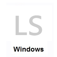 Flag of Lesotho on Microsoft Windows
