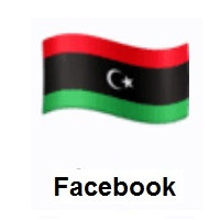 Flag of Libya on Facebook