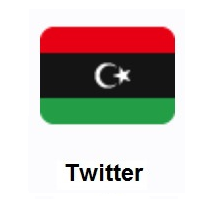 Flag of Libya on Twitter Twemoji