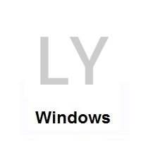 Flag of Libya on Microsoft Windows