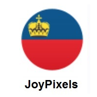 Flag of Liechtenstein on JoyPixels