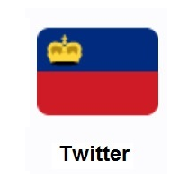 Flag of Liechtenstein on Twitter Twemoji
