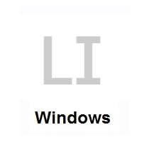Flag of Liechtenstein on Microsoft Windows