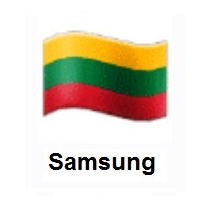 Flag of Lithuania on Samsung