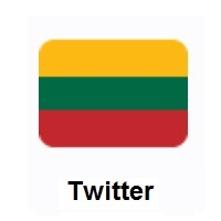 Flag of Lithuania on Twitter Twemoji