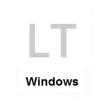 Flag of Lithuania on Microsoft Windows