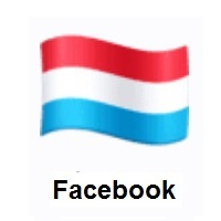 Flag of Luxembourg on Facebook