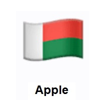 Flag of Madagascar on Apple iOS
