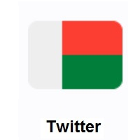 Flag of Madagascar on Twitter Twemoji