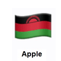 Flag of Malawi on Apple iOS