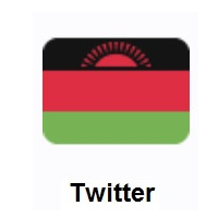Flag of Malawi on Twitter Twemoji