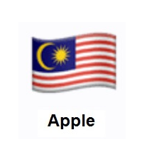 Flag of Malaysia on Apple iOS