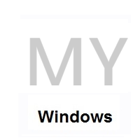 Flag of Malaysia on Microsoft Windows