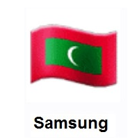 Flag of Maldives on Samsung