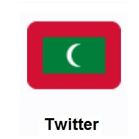 Flag of Maldives on Twitter Twemoji