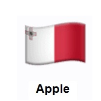Flag of Malta on Apple iOS