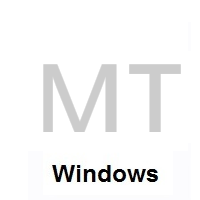 Flag of Malta on Microsoft Windows