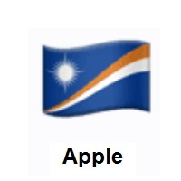 Flag of Marshall Islands on Apple iOS