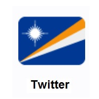 Flag of Marshall Islands on Twitter Twemoji