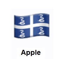 Flag of Martinique on Apple iOS