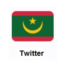 Flag of Mauritania on Twitter Twemoji