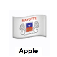 Flag of Mayotte on Apple iOS
