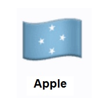 Flag of Micronesia on Apple iOS