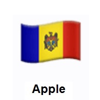 Flag of Moldova on Apple iOS