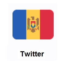 Flag of Moldova on Twitter Twemoji