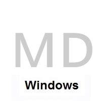 Flag of Moldova on Microsoft Windows