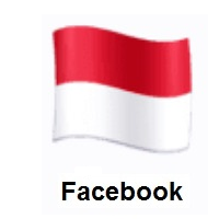 Flag of Monaco on Facebook