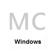 Flag of Monaco on Microsoft Windows